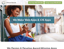 Tablet Screenshot of abovemarket.com